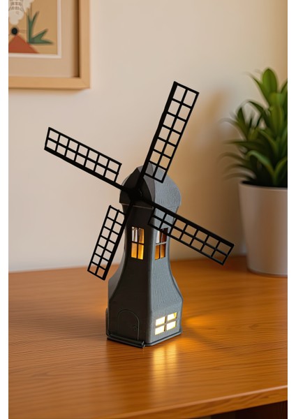 Deniz Feneri + Led Mumluk - Led Tealight Dekoratif Obje - Biblo - Dekor (Led Mumluk Dahil)