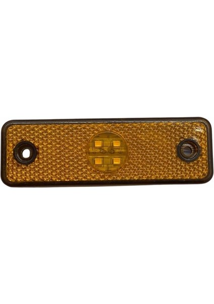 24V YAN SİNYAL LAMBASI DORSE SİDE MARKER SARI (4 LEDLİ) (98*32 MM)
