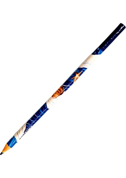 Pigui Deniz Kabukları ve Midye Desenli Kurşun Kalem 1 Adet