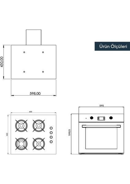 Italian Design Cam Ankastre Set (DF6-833 + KO-40TAHDF + B66-SF2(MT))