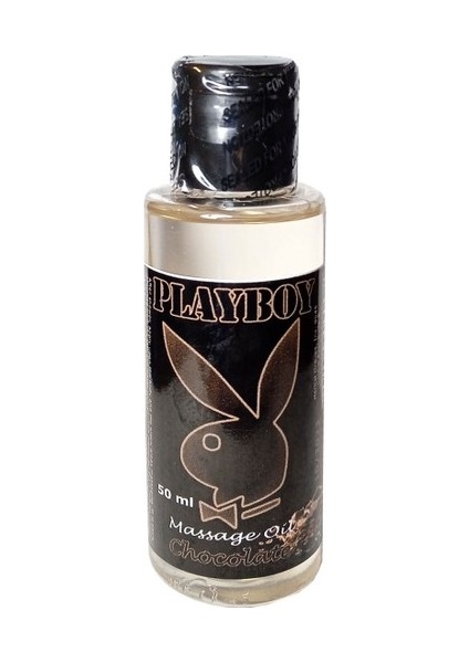 Çikolatalı Taşınabilir Boy Errotik Masaj Yağı Snmx - Playboy Strawberry Chocolate Massage Oil 50 ml