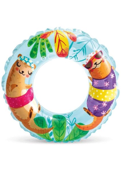 IS59242 Şeffaf Baskılı Simit 61 cm - Vardem Oyuncak