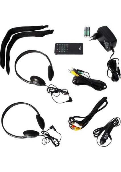 Portatif Disney DVD Player (Çift - LCD Ekran) 18 cm