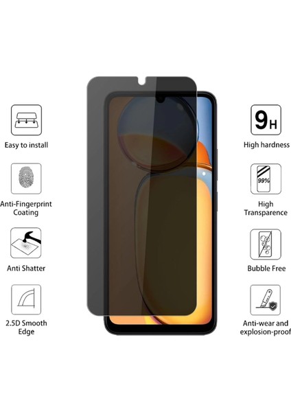 Xiaomi Redmi 13C / Poco C65 ”ESD ANTI-STATIC” Gizli Hayalet Cam Ekran Koruyucu modelleri