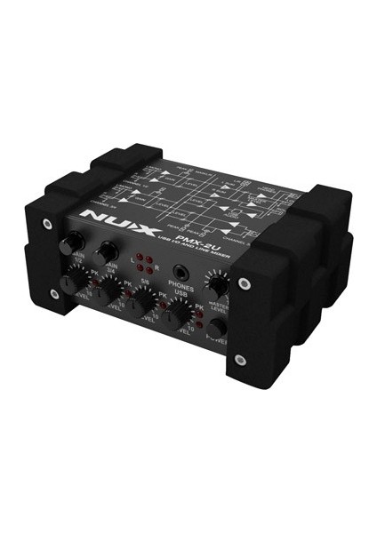 Çoklu Kanal Mini Mikser USB Nux CH-PMX2U