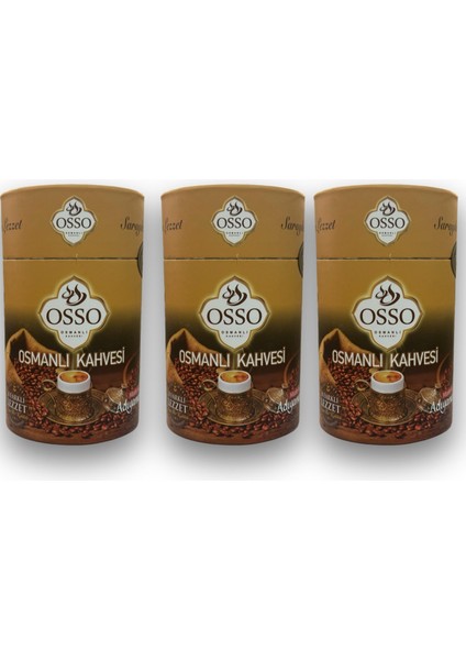 3’lü Silindir Osmanlı KAHVESİ(3x200=600 gr)