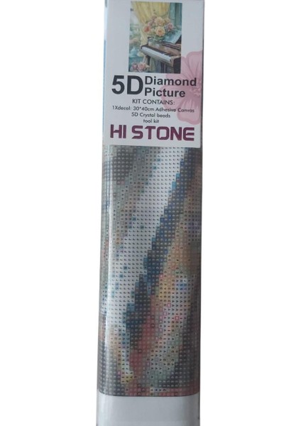 Boncuklu Goblen-5d 30X40-PIYANO Diamond Picture