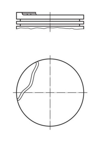 Mahle-Knecht-Behr 0220200 Motor Pıston Segman Megane Scenıc R19 Clıo 1.6 I I K7M 1 2. Sılındır 79.50MM Std