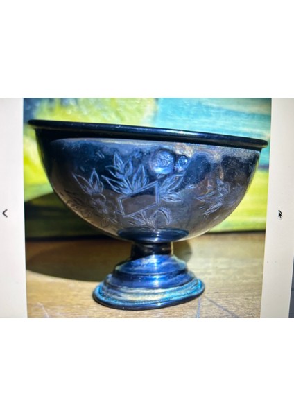 Osmanlı Dönemi Tuğralı ve Şah Damgalı 67 Gram Gümüş Sunumluk 6 cm Boyunda 8,5 cm Çapında modelleri