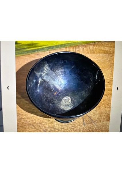 Osmanlı Dönemi Tuğralı ve Şah Damgalı 67 Gram Gümüş Sunumluk 6 cm Boyunda 8,5 cm Çapında