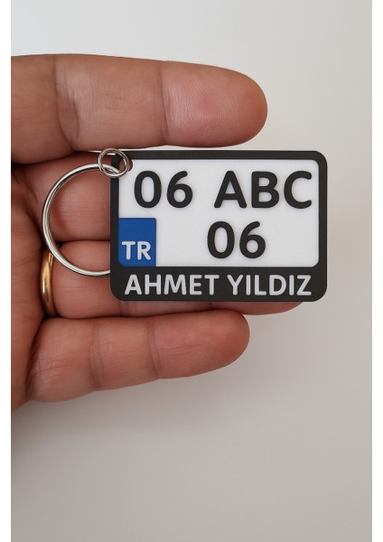 Kişiye Özel Plaka Anahtarlık