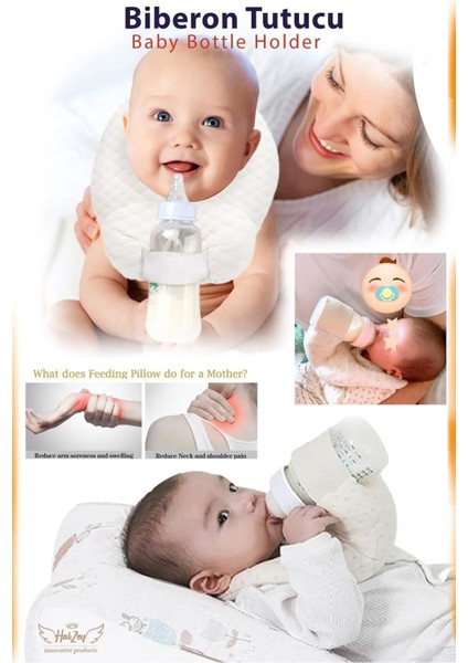 Anne Dostu Biberon Tutucu, Emzirme Kolaylaştırıcı, Emzirme Yastığı, Pratik Bebek Beslenme