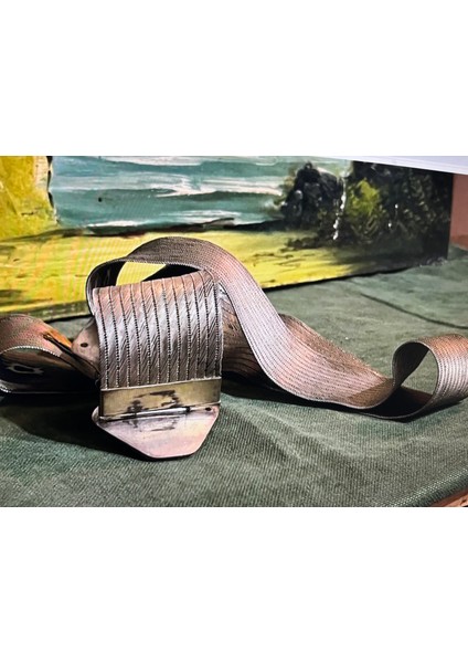 260 Gram Ağırlığında Antika Gümüş Kemer Toka Kısmı Pirinçtir 83 cm Uzunluğunda fırsatları