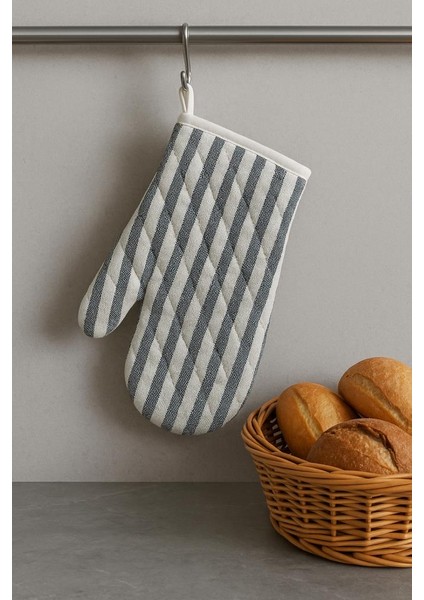 Çizgili Fırın Eldiveni Isıya Dayanıklı Kalın Dokulu Pamuklu Mutfak Eldiveni Askılı fiyatları