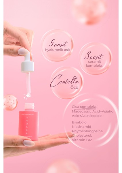 Pink Cloud Serum-Hyalüronik Asit&Cica Serum fırsatları