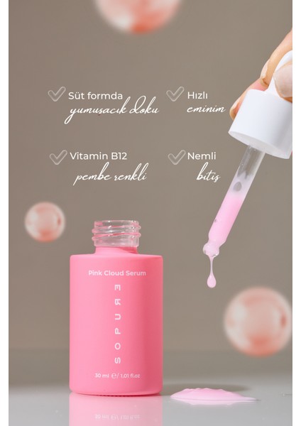 Pink Cloud Serum-Hyalüronik Asit&Cica Serum