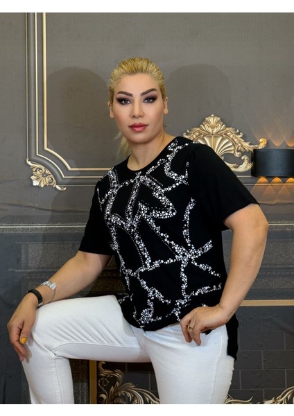 Abiye Bluz,yazlık,kadın,tişört, Taşli Işlemeli,pamuk Iplik,siyah,desenli,yüksek Kalite modelleri