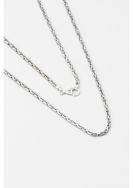 Ramses 60 cm Gümüş Erkek Kral Zincir Kolye