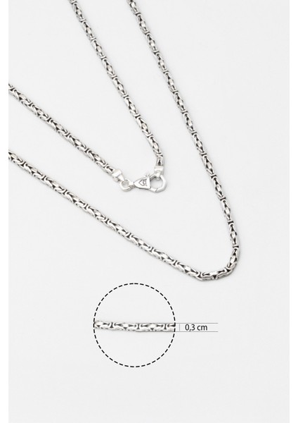 Ramses 60 cm Gümüş Erkek Kral Zincir Kolye fiyatları