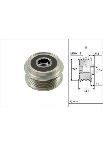 588073 Alternator Kasnagı Kıa Carnıval