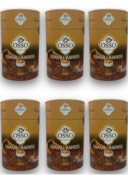 6’lı Silindir Osmanlı KAHVESİ(6x200=1200 gr)