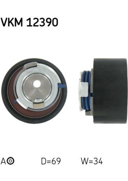 VKM12390 Eksantrık Gergı Rulmanı Boxer Ducato 2.3jtd 110HP 02> Ducato 2.3d 06 Iveco Dally Iıı Iv V 11>