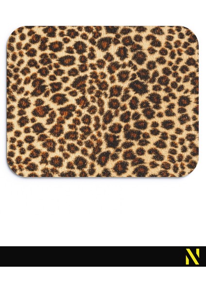Leopar Desenli Renkli Ergonomik Mouse Pad - 23 cm x 19 cm - Kaymaz Taban Ev ve Ofis Kullanımı Fare Altlığı Mousepad