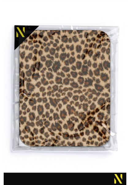 Leopar Desenli Renkli Ergonomik Mouse Pad - 23 cm x 19 cm - Kaymaz Taban Ev ve Ofis Kullanımı Fare Altlığı Mousepad