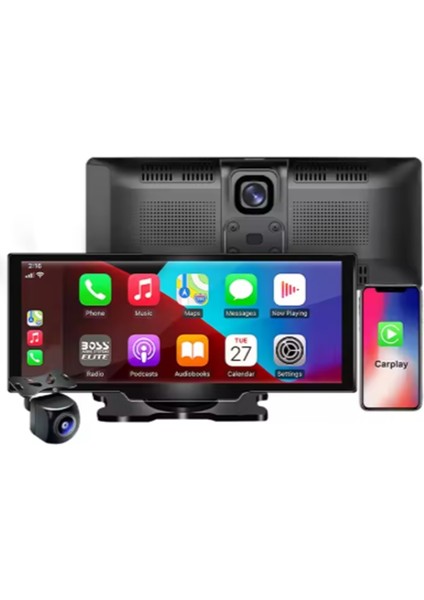 H18C Ekranlı Carplay Apple Android Uyumlu 10.26 Inç 4K Görüntü Arka/ön Görüş Kameralı Android Oto fiyatları