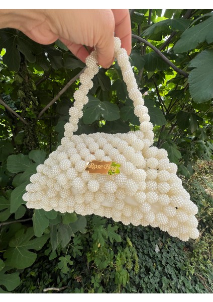 Böğürtlen Model Boncuk Çanta Şık Zarif. En 22CM Boy 13 cm
