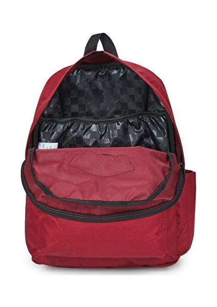 Old Skool Classic Backpack Sırt Çantası-En: 32,4 Cm, Boy: 42,5 Cm, Derinlik: 12,1 cm VN000H4YBRD1 Kırmızı