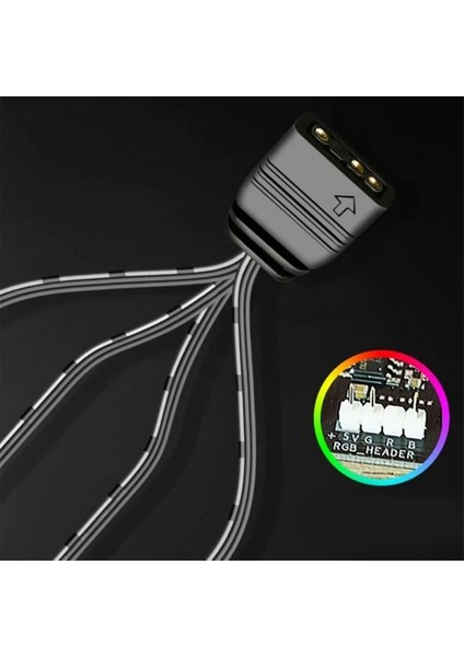3pin 5V Rgb Şerit LED Çoklayıcı Kablo 3pin 5V Argb LED Uzatma Kablosu modelleri