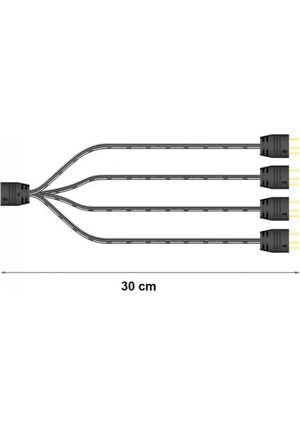 3pin 5V Rgb Şerit LED Çoklayıcı Kablo 3pin 5V Argb LED Uzatma Kablosu indirimleri