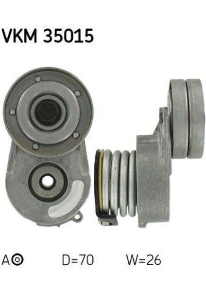VKM35015 Alternator Gergı Rulmanı Astra G H Combo Corsa C Merıva 1.7cdtı 1.7dtı 16V 00