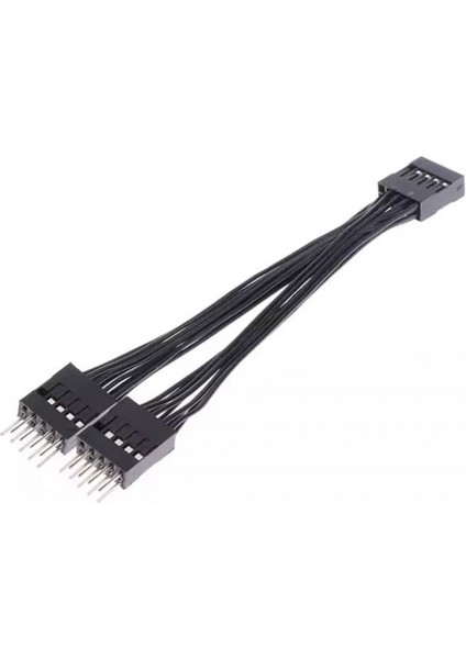 Anakart Için USB 2.0 Uzatma Kablosu 9 Pinli 1 Dişi 2 Erkek Y Kablo modelleri