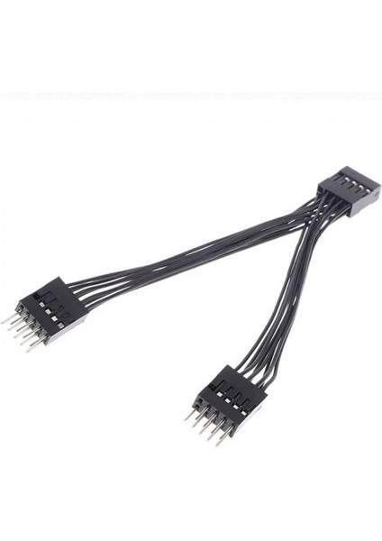 Anakart Için USB 2.0 Uzatma Kablosu 9 Pinli 1 Dişi 2 Erkek Y Kablo fırsatları