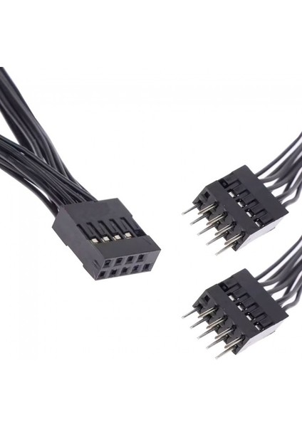 Anakart Için USB 2.0 Uzatma Kablosu 9 Pinli 1 Dişi 2 Erkek Y Kablo indirimleri