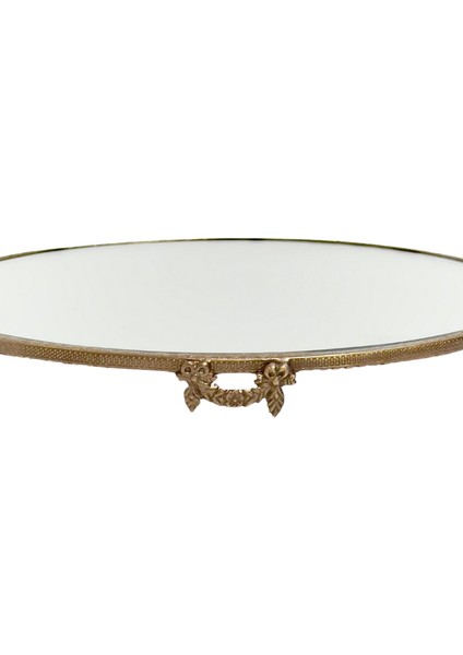 Pirinç Yuvarlak Kurdele Tepsi modelleri