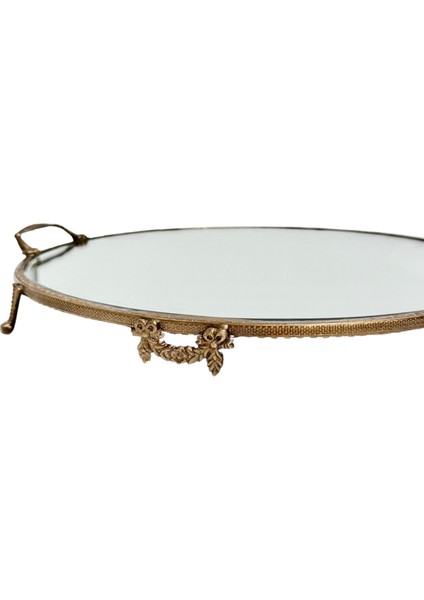 Pirinç Yuvarlak Kurdele Tepsi fırsatları