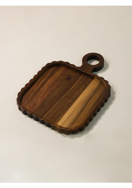 Vera Dekoratif Kulplu Akasya Servis ve Sunum Tabağı modelleri