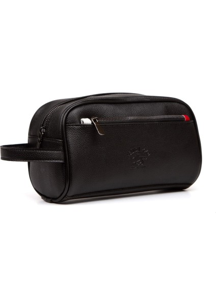 Erkek Deri Portföy Clutch Traş Kozmetik Bakım ve Günlük El Çantası (14X24CM) NEW171 - Siyah fiyatları