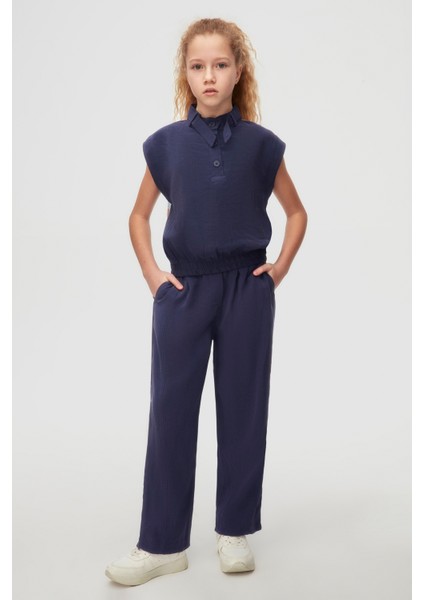 58811 Kız Çocuk Indigo Saksı Pantolon