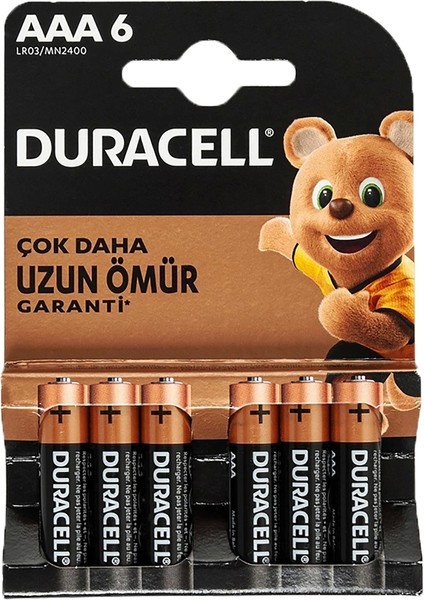 Duracell Aaa Ince Pil (6lı) Paket (5047)
