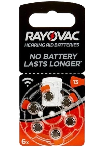 Rayovac 13 No Kulaklık Pili 6li Paket (5047)
