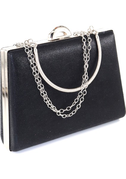 Suyolu Taşlı Gümüş Abiye Çanta. Abiye Portföy Clutch Davet Gece Çantası. Kadın Abiye Taşlı Çanta.