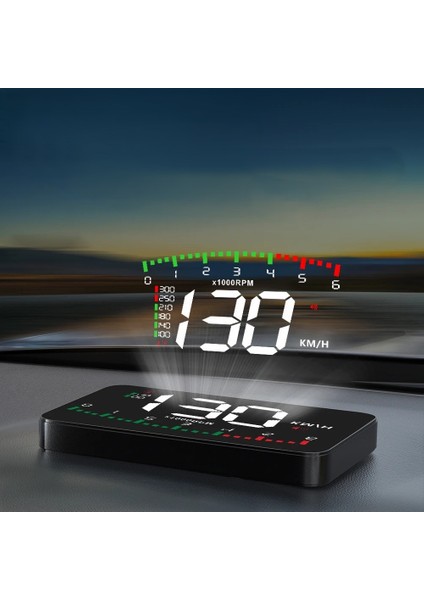 Alytech Araç Içi Dijital Hud Ekran - Hız, Devir, Voltaj, Su Sıcaklığı Göstergesi | Obd2 Bağlantılı Güvenli Sürüş Asistanı