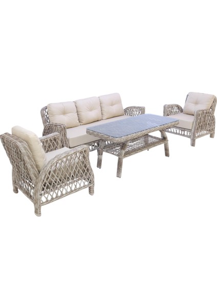 Mira Rattan Bahçe Oturma Grubu | 3+1+1 Sehpalı Bahçe Takımı modelleri
