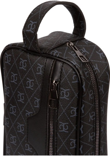 Erkek Deri Portföy Clutch Traş Kozmetik Bakım ve Günlük El Çantası (14X24CM) NEW171 - Siyah - Lacivert fiyatları