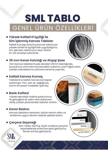 Sim Işlemeli Denizdeki Altın Yelkenli Gemiler Deniz Doğa Manzara Simli Dikey Kanvas Tablo modelleri