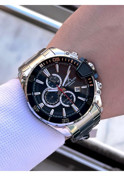 Çelik Kordon Kronometreli Kadran Tasarımı 3 Atm Suya Dayanıklı Erkek Kol Saati 10034.N1 fiyatları
